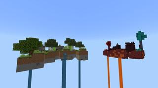 Screenshot of the Minecraft Bedrock Marketplace product Sky Block created by Pixelusion.