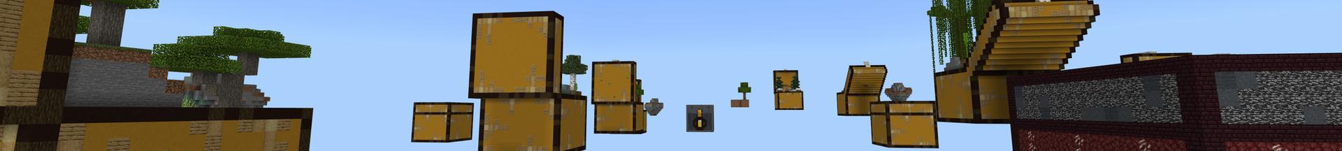 Panorama of the Minecraft Bedrock Marketplace product Sky Chest created by Pixelusion.