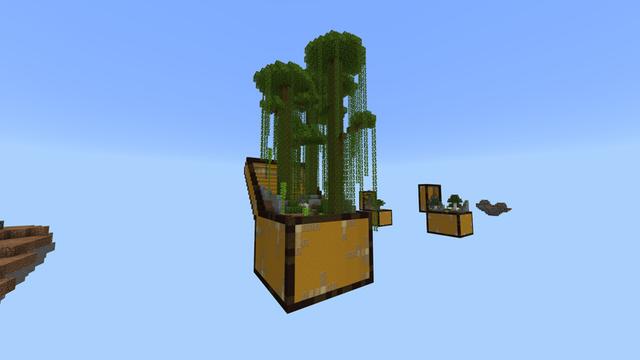 Screenshot of the Minecraft Bedrock Marketplace product Sky Chest created by Pixelusion.