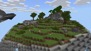 Screenshot of the Minecraft Bedrock Marketplace product Sky Diamonds created by Pixelusion.