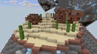 Screenshot of the Minecraft Bedrock Marketplace product Sky Diamonds created by Pixelusion.