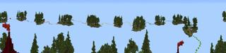 Panorama of the Minecraft Bedrock Marketplace product Sky Parkour created by Pixelusion.