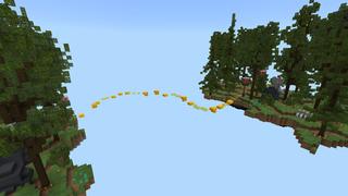 Screenshot of the Minecraft Bedrock Marketplace product Sky Parkour created by Pixelusion.