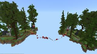 Screenshot of the Minecraft Bedrock Marketplace product Sky Parkour created by Pixelusion.
