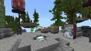 Screenshot of the Minecraft Bedrock Marketplace product Sky Parkour created by Pixelusion.