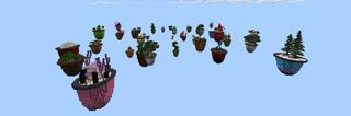 Panorama of the Minecraft Bedrock Marketplace product Sky Pots created by Pixelusion.