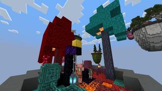 Screenshot of the Minecraft Bedrock Marketplace product Sky Pots created by Pixelusion.