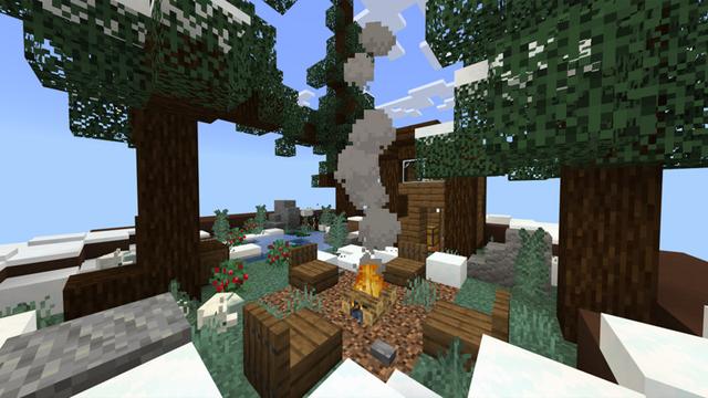 Screenshot of the Minecraft Bedrock Marketplace product Sky Pots created by Pixelusion.