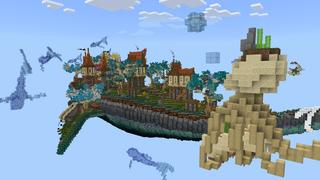 Screenshot of the Minecraft Bedrock Marketplace product Sky Whale created by Pixelusion.