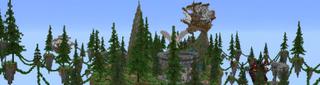 Panorama of the Minecraft Bedrock Marketplace product Sky World created by Pixelusion.