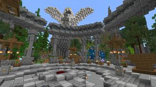 Screenshot of the Minecraft Bedrock Marketplace product Sky World created by Pixelusion.