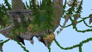 Screenshot of the Minecraft Bedrock Marketplace product Sky World created by Pixelusion.