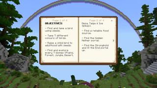 Screenshot of the Minecraft Bedrock Marketplace product Skybirds created by Pixelusion.