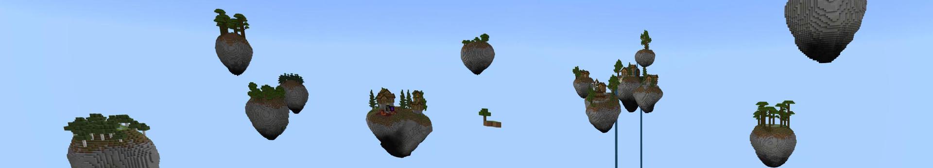 Panorama of the Minecraft Bedrock Marketplace product Skyblock created by Pixelusion.