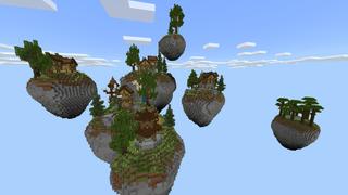 Screenshot of the Minecraft Bedrock Marketplace product Skyblock created by Pixelusion.