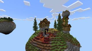 Screenshot of the Minecraft Bedrock Marketplace product Skyblock created by Pixelusion.