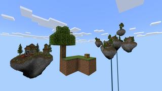 Screenshot of the Minecraft Bedrock Marketplace product Skyblock created by Pixelusion.