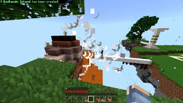 Screenshot of the Minecraft Bedrock Marketplace product Skyblock Evolution created by Pixelusion.