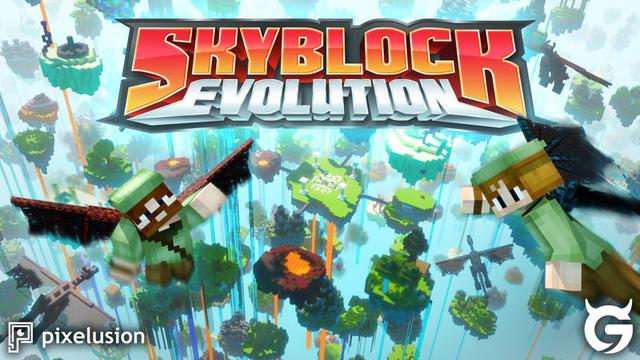 Thumbnail of the Minecraft Bedrock Marketplace product Skyblock Evolution created by Pixelusion.