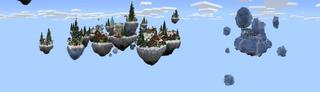 Panorama of the Minecraft Bedrock Marketplace product Skyblock Gift Edition created by Pixelusion.