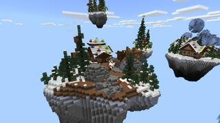 Screenshot of the Minecraft Bedrock Marketplace product Skyblock Gift Edition created by Pixelusion.