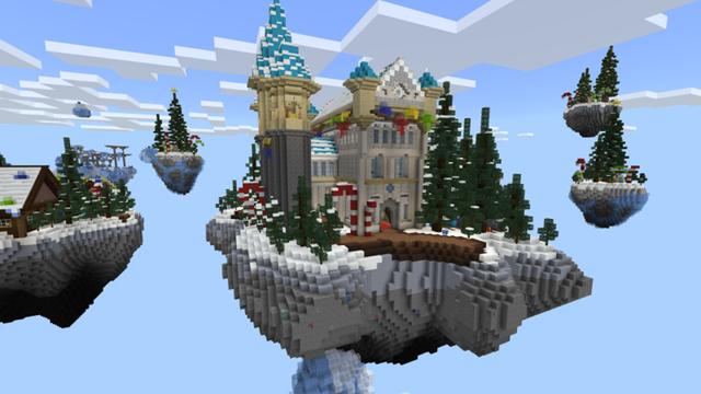 Screenshot of the Minecraft Bedrock Marketplace product Skyblock Gift Edition created by Pixelusion.