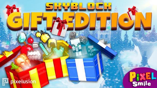 Thumbnail of the Minecraft Bedrock Marketplace product Skyblock Geschenk-Edition created by Pixelusion.