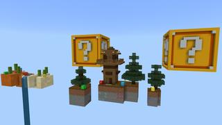 Screenshot of the Minecraft Bedrock Marketplace product Skyblock Lucky Block created by Pixelusion.