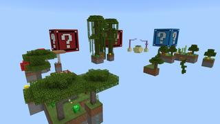 Screenshot of the Minecraft Bedrock Marketplace product Skyblock Lucky Block created by Pixelusion.