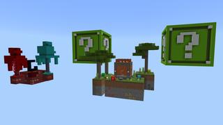 Screenshot of the Minecraft Bedrock Marketplace product Skyblock Lucky Block created by Pixelusion.