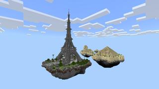 Screenshot of the Minecraft Bedrock Marketplace product Skyblock Monuments created by Pixelusion.