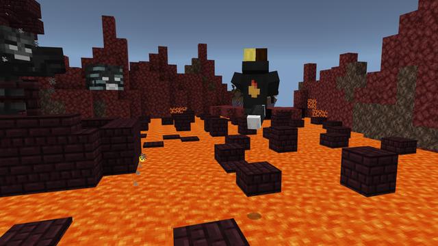 Screenshot of the Minecraft Bedrock Marketplace product Skyblock: Noob VS Pro created by Pixelusion.