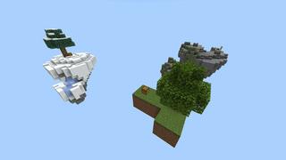 Screenshot of the Minecraft Bedrock Marketplace product Skyblock On Clouds created by Pixelusion.