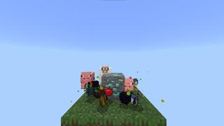 Screenshot of the Minecraft Bedrock Marketplace product Skyblock One Block created by Pixelusion.