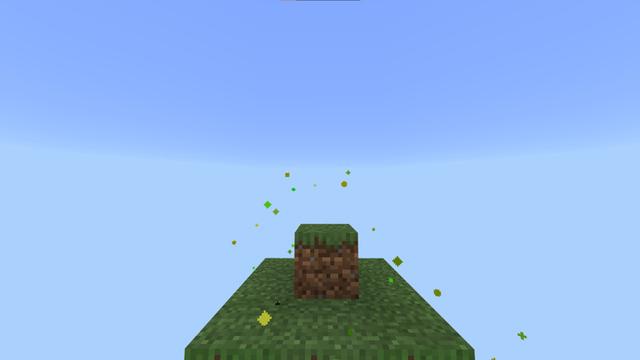 Screenshot of the Minecraft Bedrock Marketplace product Skyblock One Block created by Pixelusion.