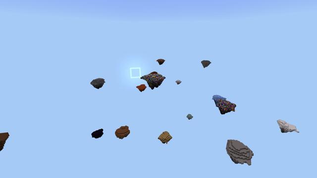 Screenshot of the Minecraft Bedrock Marketplace product Skyblock One Color created by Pixelusion.