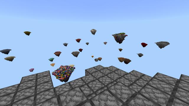 Screenshot of the Minecraft Bedrock Marketplace product Skyblock One Color created by Pixelusion.