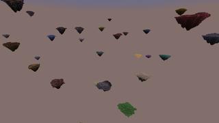 Screenshot of the Minecraft Bedrock Marketplace product Skyblock One Color created by Pixelusion.