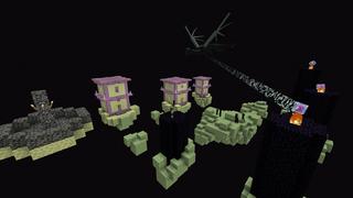 Screenshot of the Minecraft Bedrock Marketplace product Skyblock Raining Mobs created by Pixelusion.