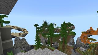 Screenshot of the Minecraft Bedrock Marketplace product Skyblock Spirals created by Pixelusion.