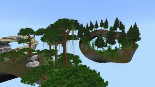 Screenshot of the Minecraft Bedrock Marketplace product Skyblock Spirals created by Pixelusion.