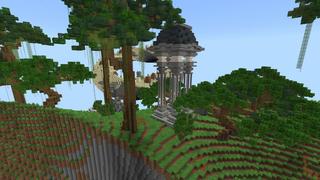 Screenshot of the Minecraft Bedrock Marketplace product Skyblock Spirals created by Pixelusion.
