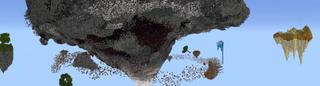 Panorama of the Minecraft Bedrock Marketplace product Skyblock Tornado created by Pixelusion.