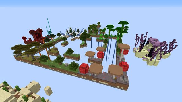 Screenshot of the Minecraft Bedrock Marketplace product Skyblock 2 created by Pixelusion.