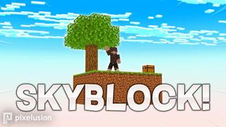Thumbnail of the Minecraft Bedrock Marketplace product Skyblock! created by Pixelusion.