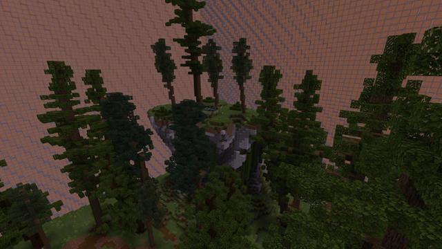 Screenshot of the Minecraft Bedrock Marketplace product Skycube created by Pixelusion.