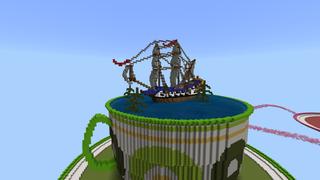 Screenshot of the Minecraft Bedrock Marketplace product Skycup created by Pixelusion.