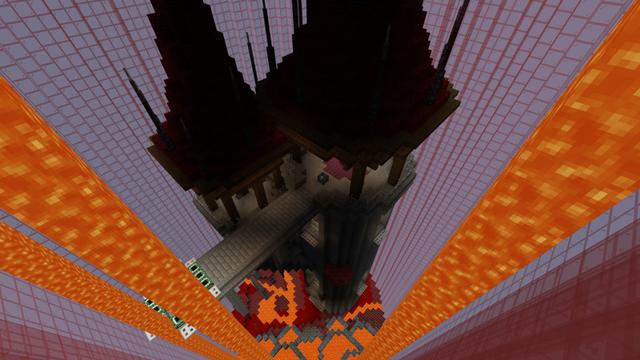 Screenshot of the Minecraft Bedrock Marketplace product Skytube created by Pixelusion.