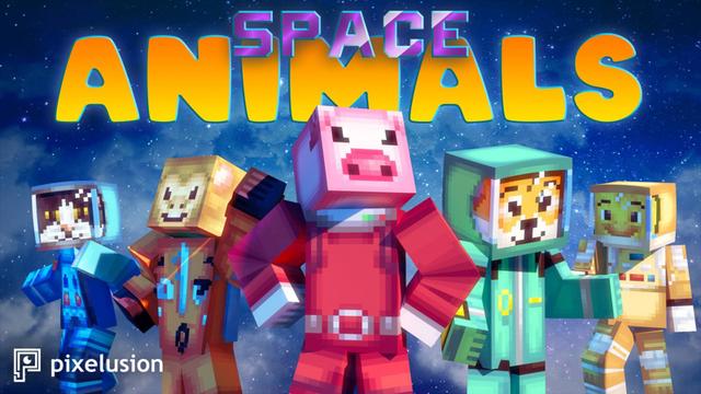 Thumbnail of the Minecraft Bedrock Marketplace product Space Animals created by Pixelusion.