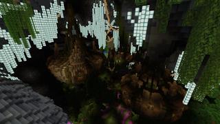Screenshot of the Minecraft Bedrock Marketplace product Strange Rock created by Pixelusion.